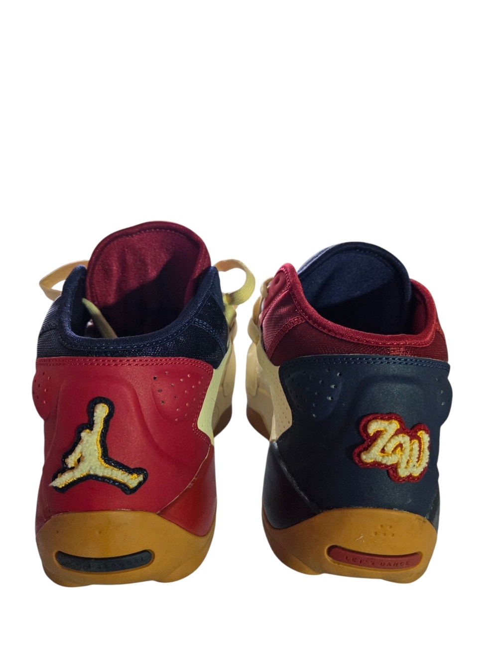 Zion Williams Jordans Cream ,  Blue And Red - Picture 3 of 8
